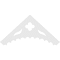 Ekena Millwork Pitch Wellington Architectural Grade PVC Gable Pediment, 72"W x 33"H x 1"P (11/12) GPP072X033X100WEL - alternate 5